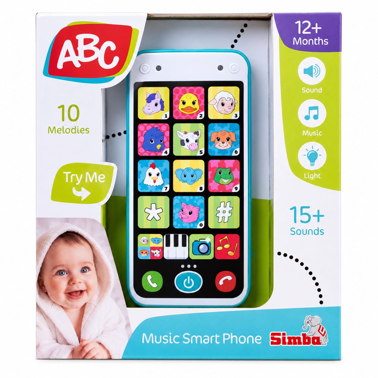 Abc Telefon Inteligent Cu Muzica Si Lumini Bebe