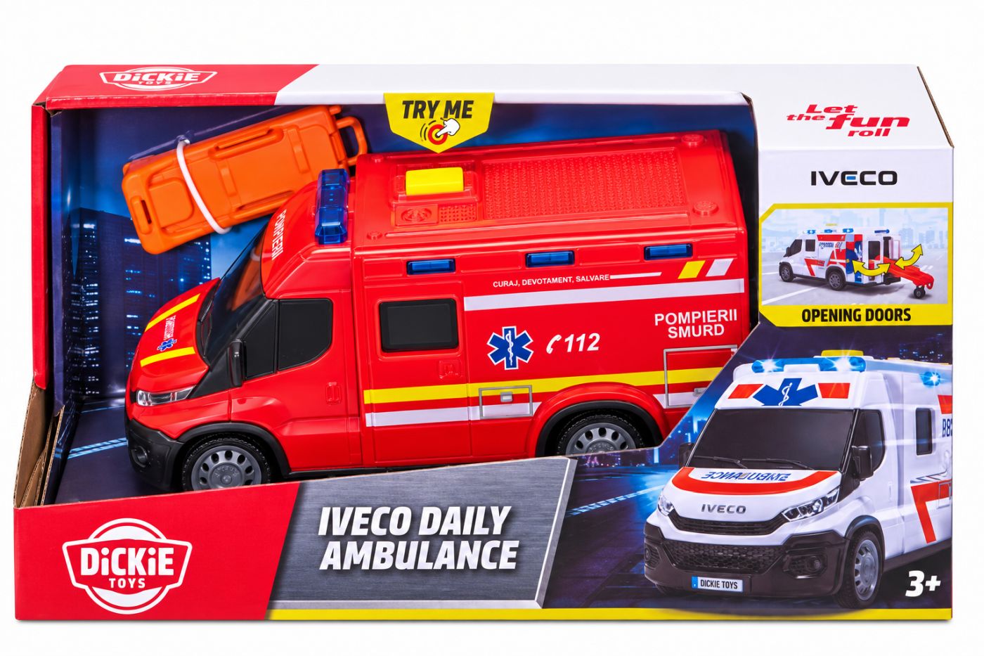 Dickie Toys Ambulanta Iveco Scara 1 La 32
