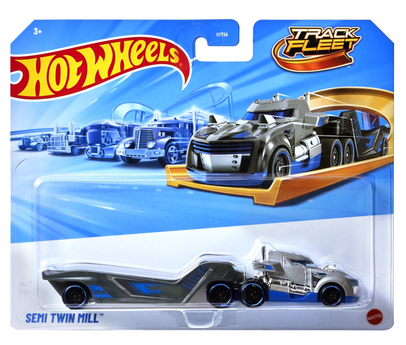 Hot Wheels Track Fleet Camion Flota Semi Twin Mill Scara 1 La 64