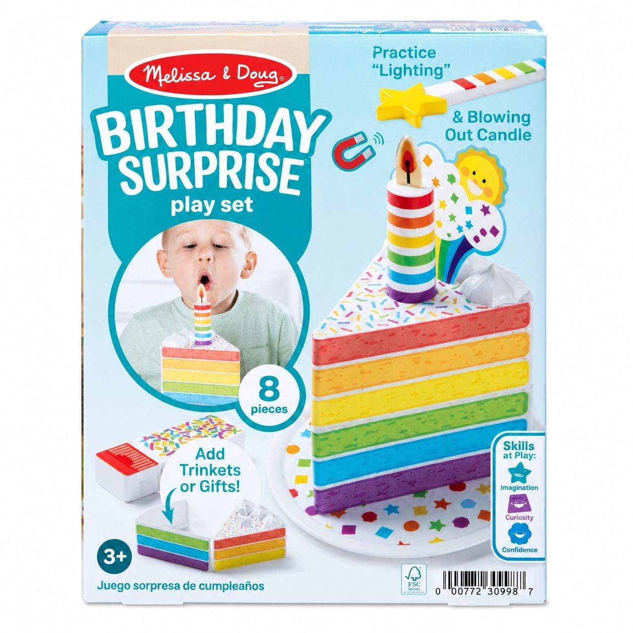 Melissa And Doug Set Tort De Zi De Nastere Cu Lumanari