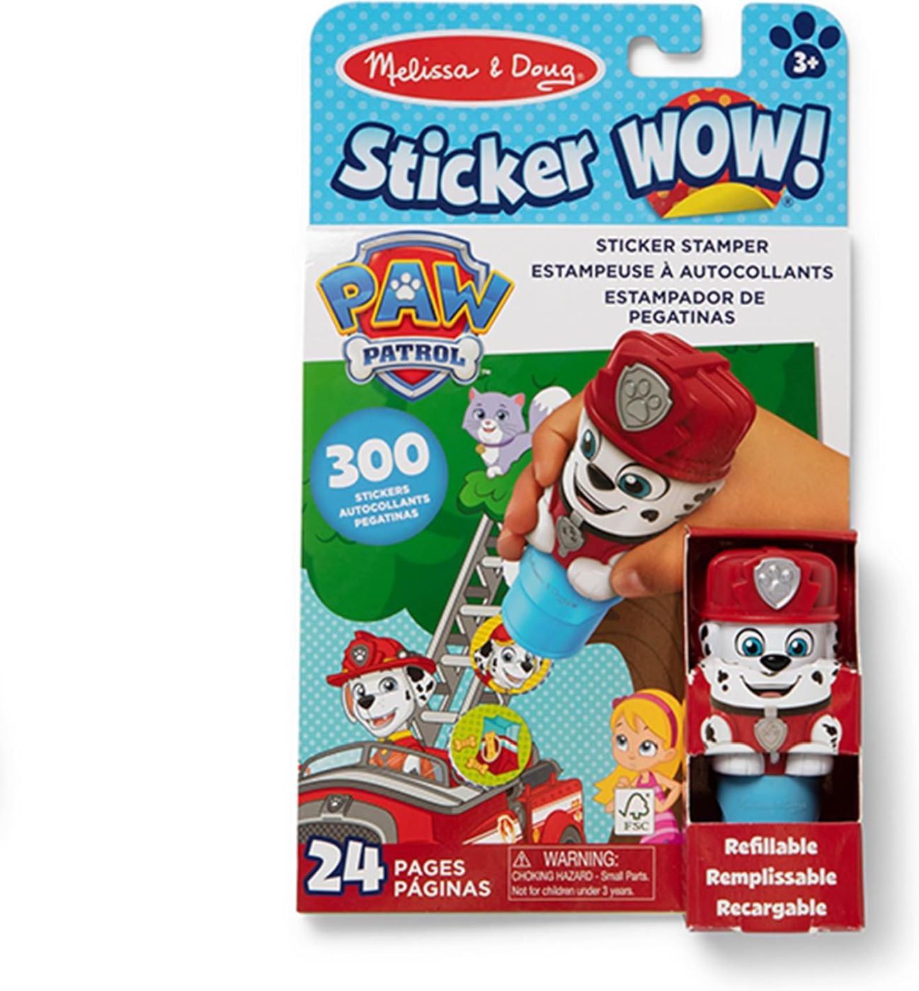 Melissa And Doug Sticker Wow Patrula Catelusilor Set De Joaca Autocolante Si Stampila Marshall