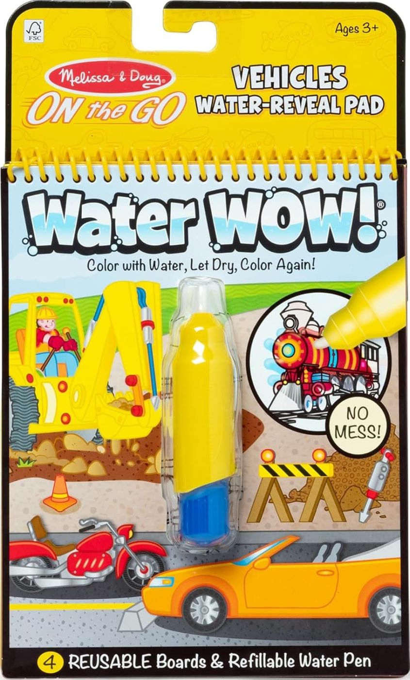 Melissa And Doug Water Wow Carte De Colorat Vehicule Cu Apa