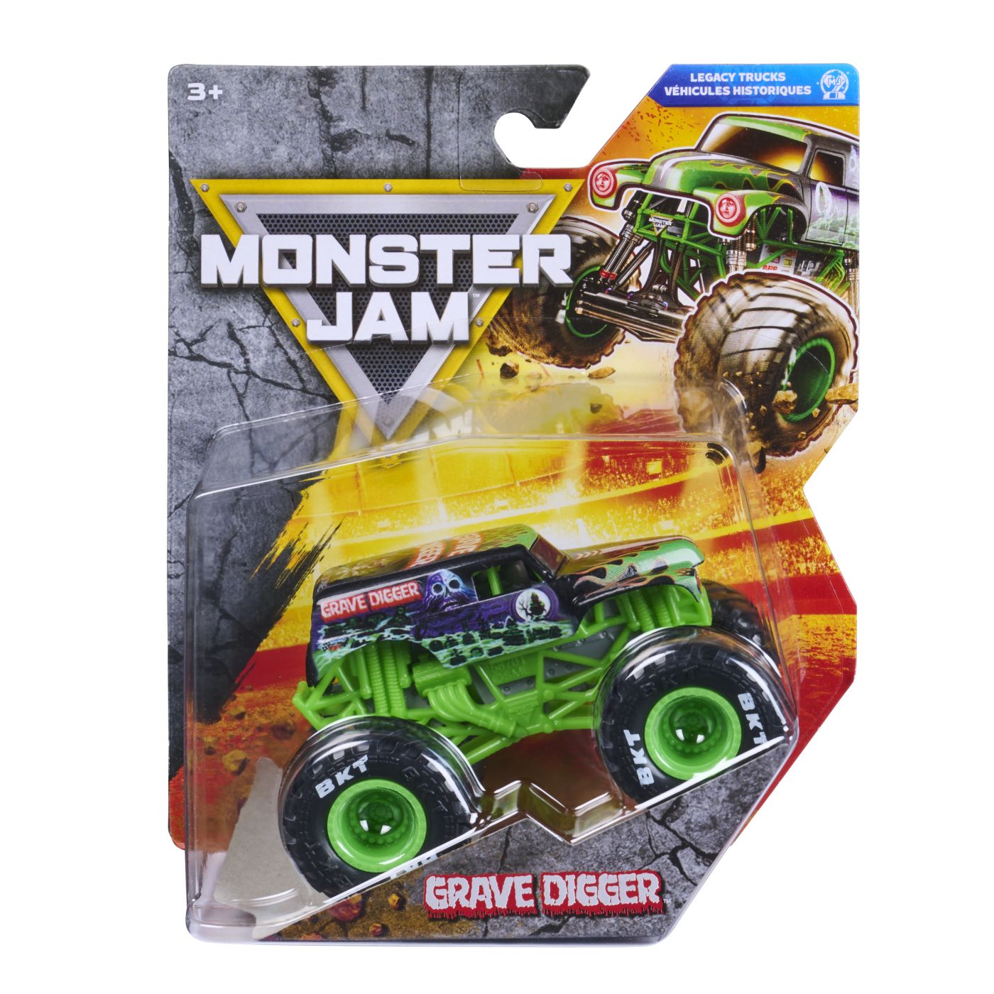 Monster Jam Legacy Trucks Masinuta Metalica Grave Digger Scara 1 La 64