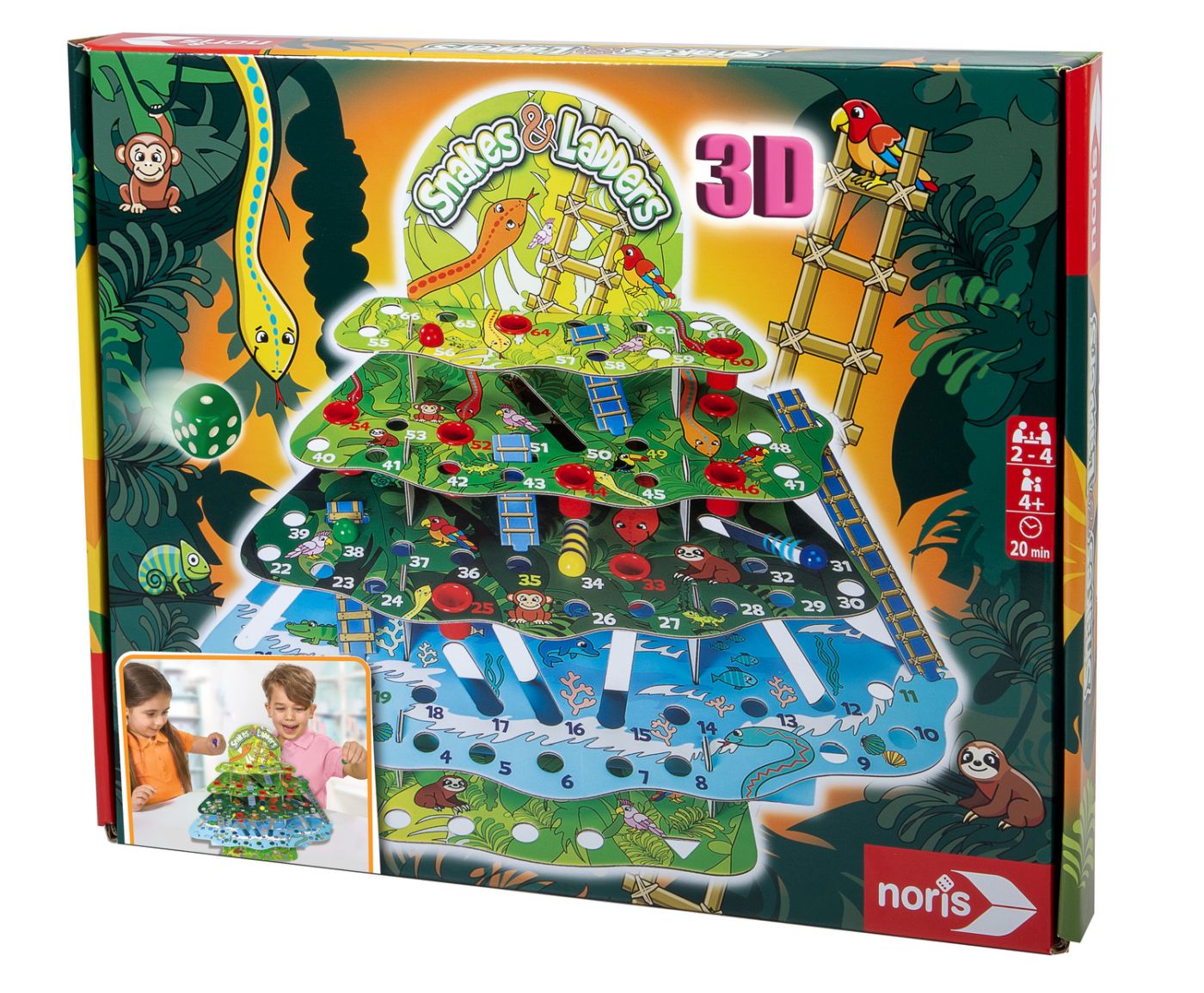 Noris Joc Serpi Si Scari In Jungla 3D