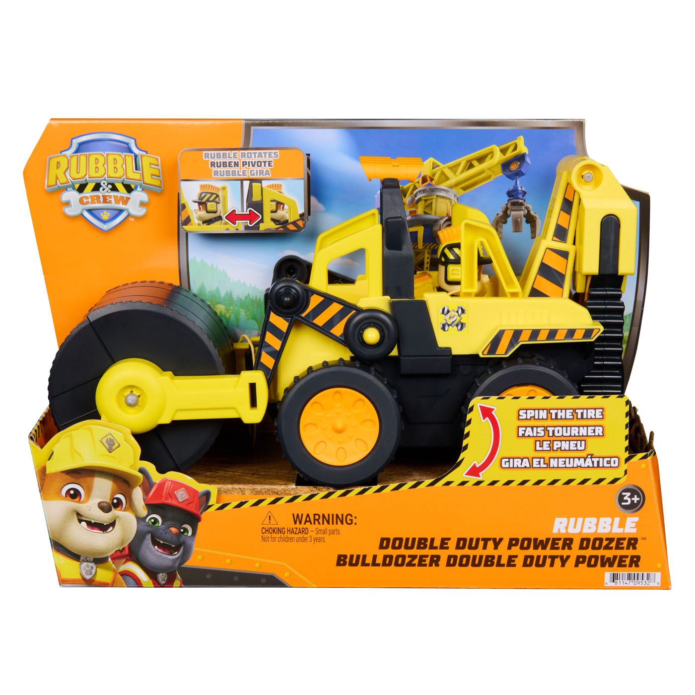 Patrula Catelusilor Rubble Si Echipa Vehicul Buldozer Cu Motor Dublu