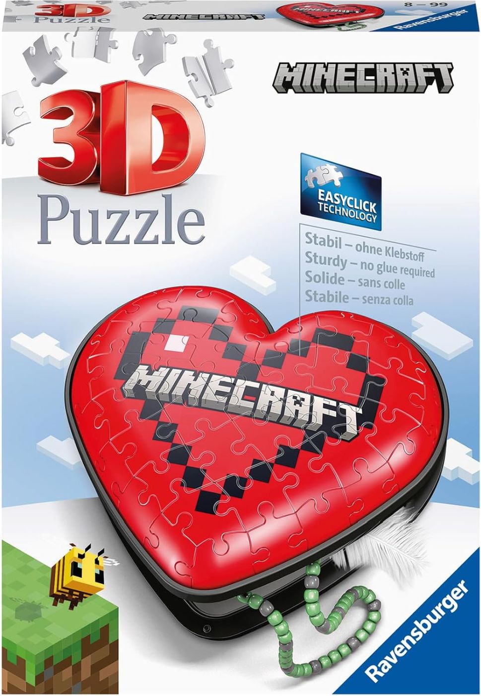 Puzzle 3D Minecraft Inima