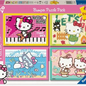Puzzle Hello Kitty Bumper Pack 4x100 Rvs12004159