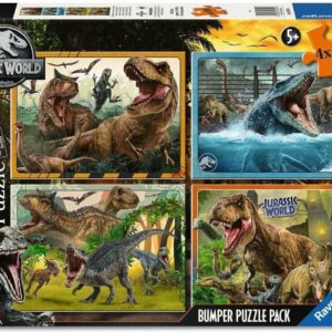 Puzzle Jurassic World Bumper Pack 4x100 Rvs05619