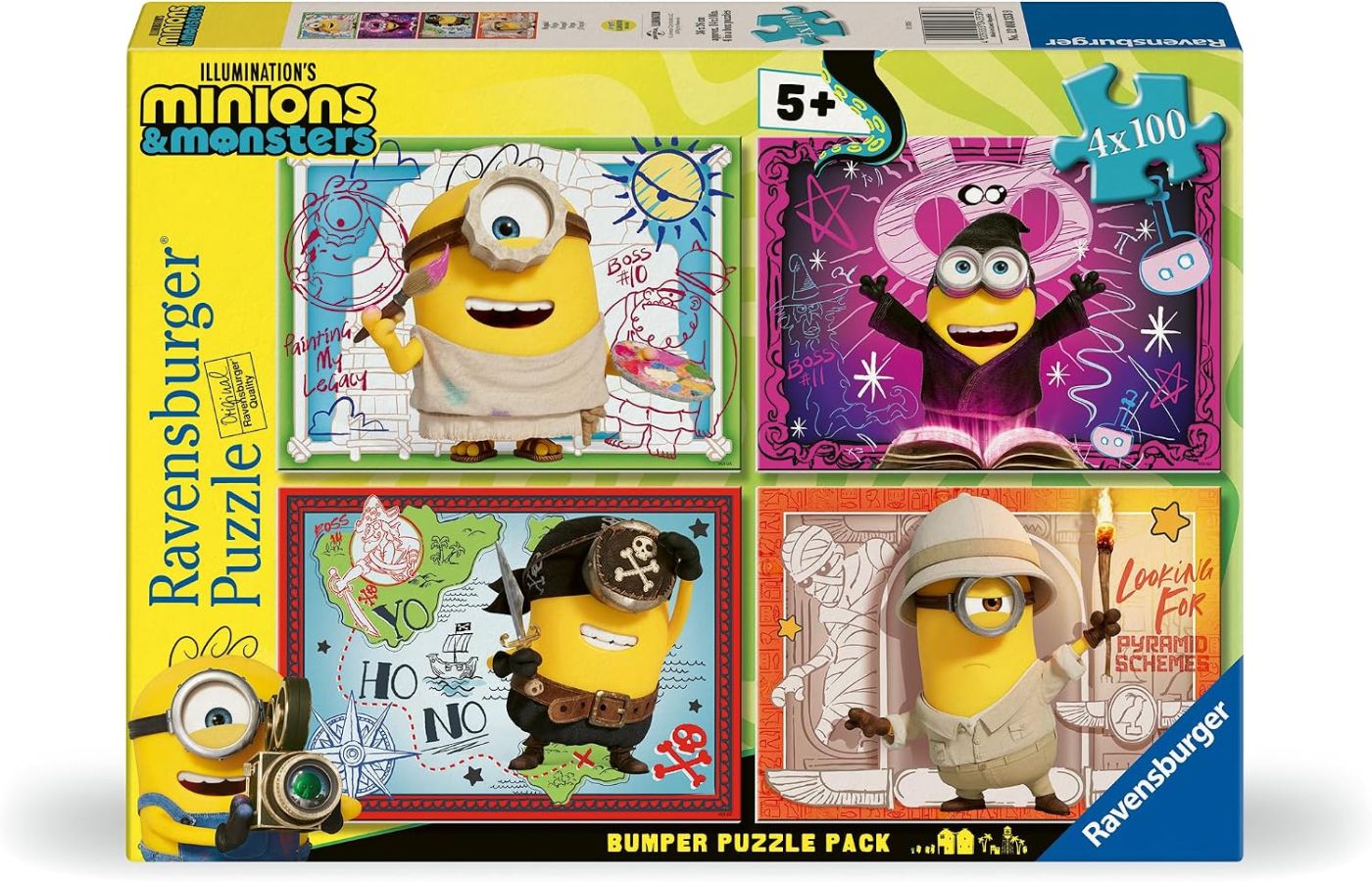 Puzzle Minioni Si Monstrii 4X100