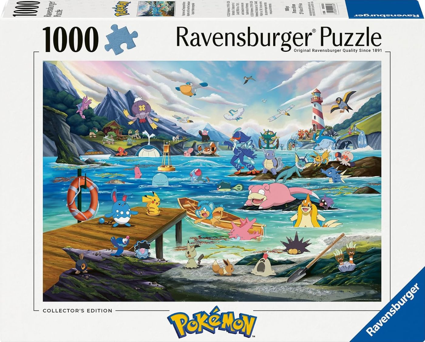 Puzzle Pokemon Vaporeon Si Marea Calda 1000