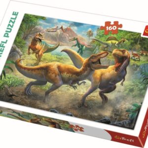 Puzzle Trefl 160 Tyrannosauri In Lupta 15360