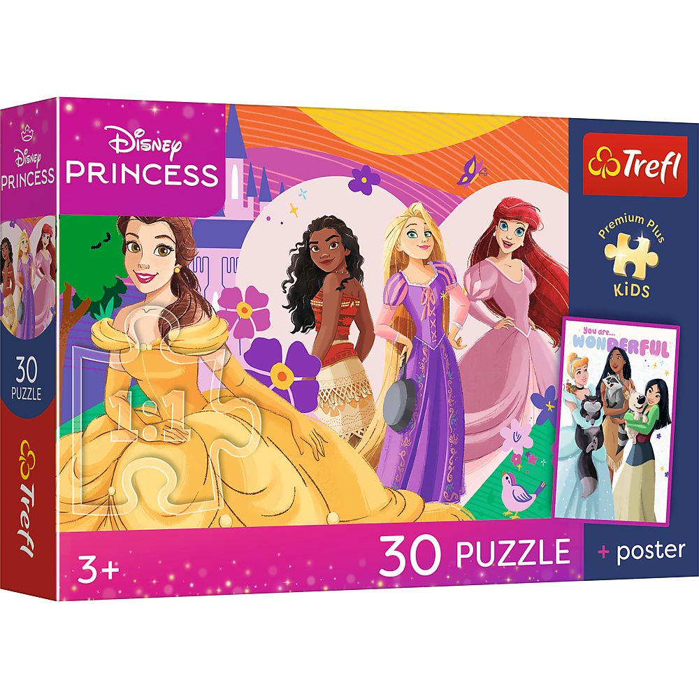 Puzzle Trefl 30 Premium Plus Kids Disney Princess Printese Si Prietenie Plus Poster