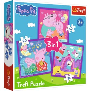 Puzzle Trefl 3in1 Obiceiurile Lui Peppa Pig 34893